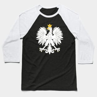 Polish Flag Eagle Baseball T-Shirt